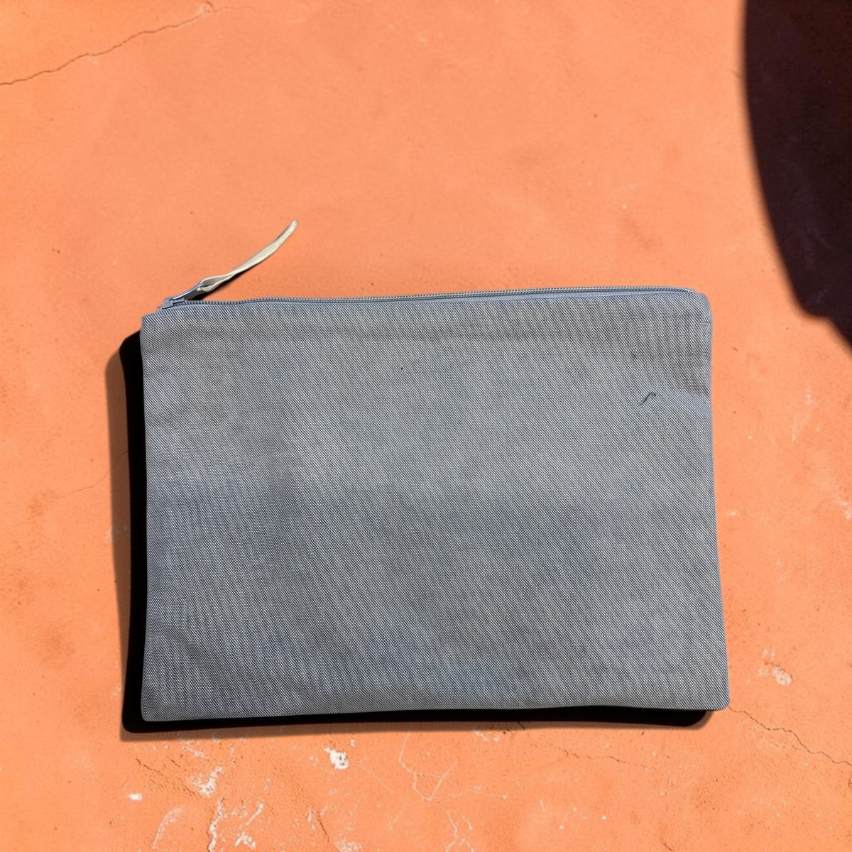Large Linen Zip Pouch
