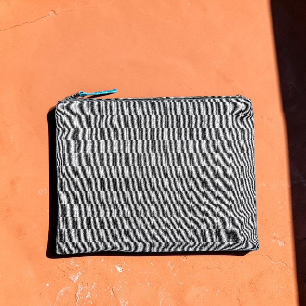 Large Linen Zip Pouch