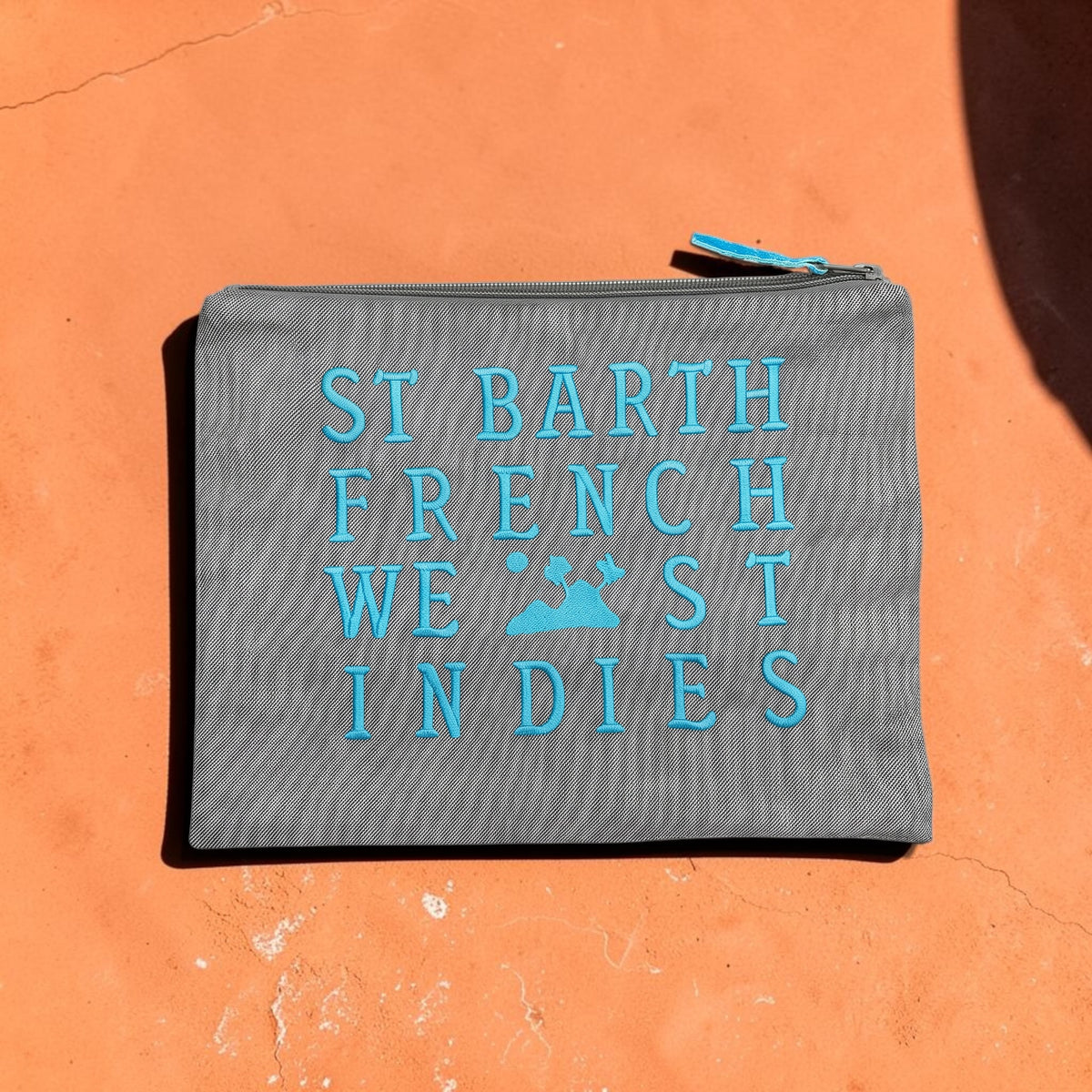 Large Linen Zip Pouch