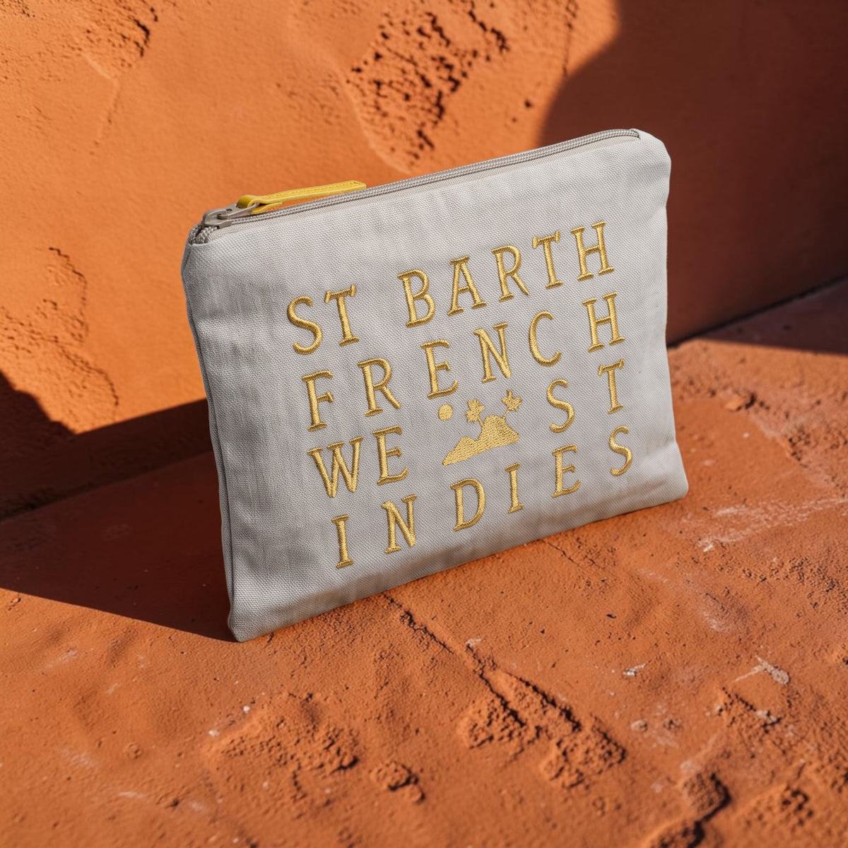 Small Linen Zip Pouch