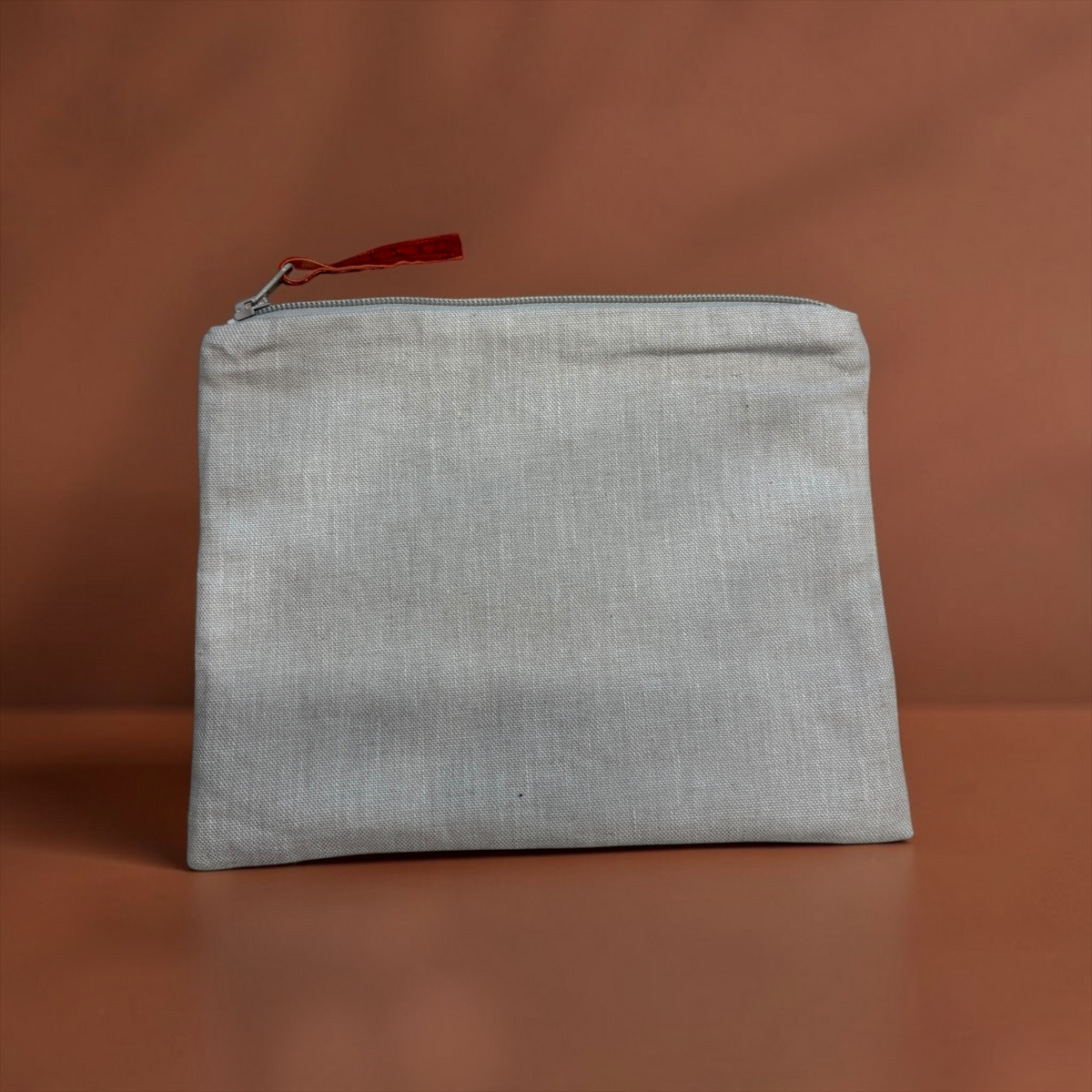Small Linen Zip Pouch