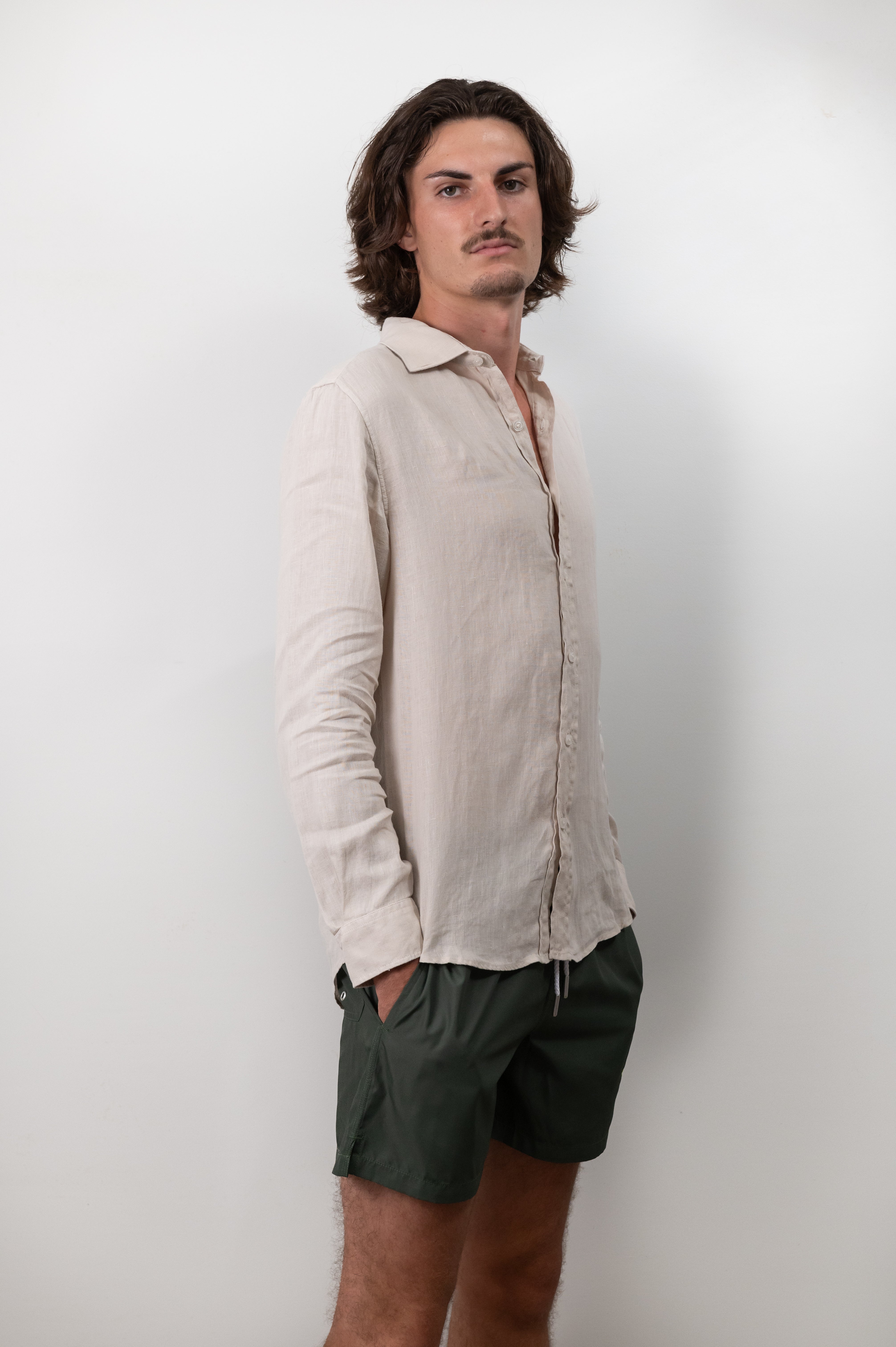 ST BARTH FRENCH WEST INDIES ST BARTHS ST BARTS LUXURY COMFORT LINEN SHIRT