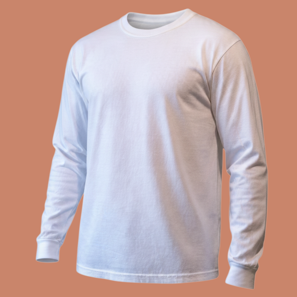 T-shirt à manches longues ICONIC ML de St Barth French West Indies en coton blanc avec col rond