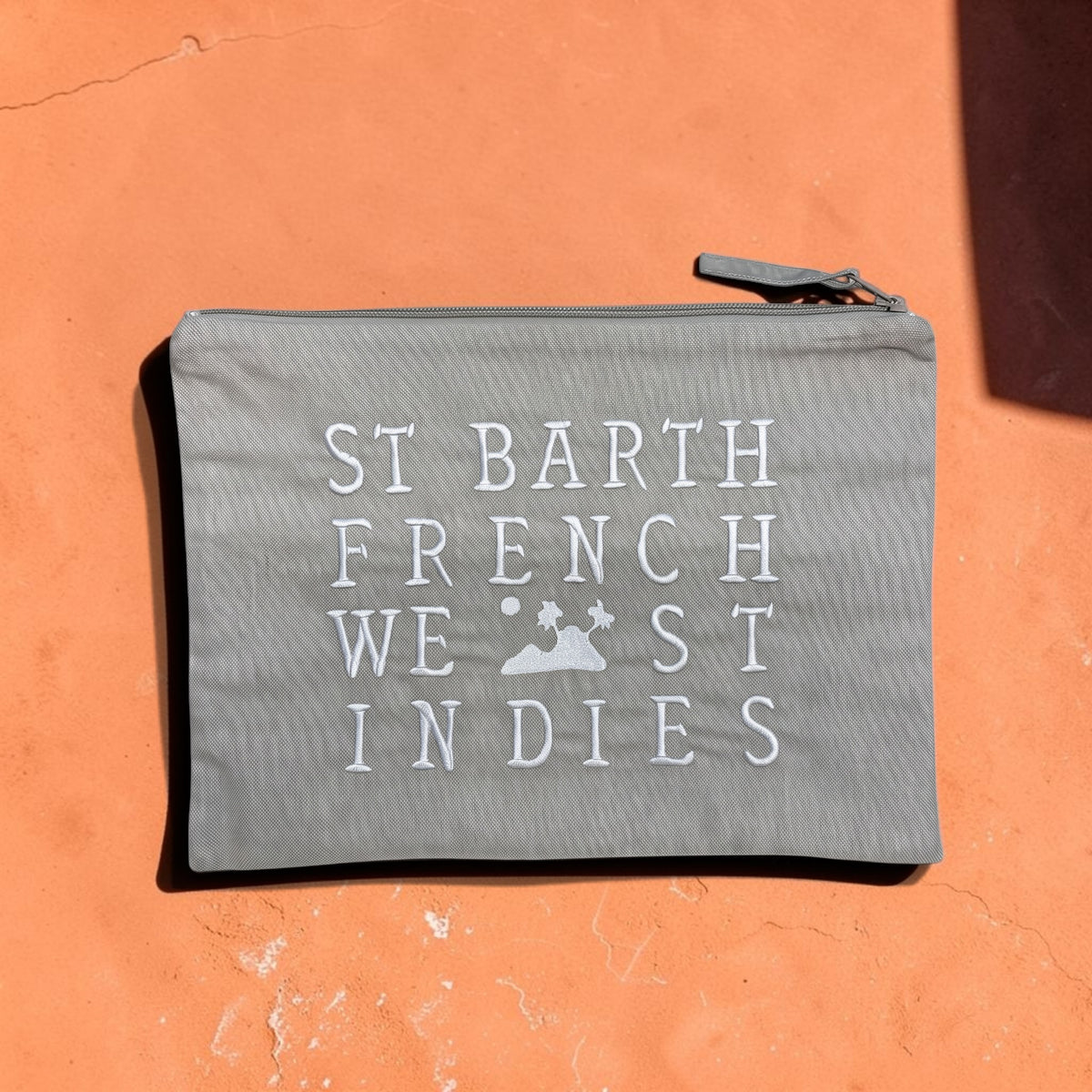 Large Linen Zip Pouch