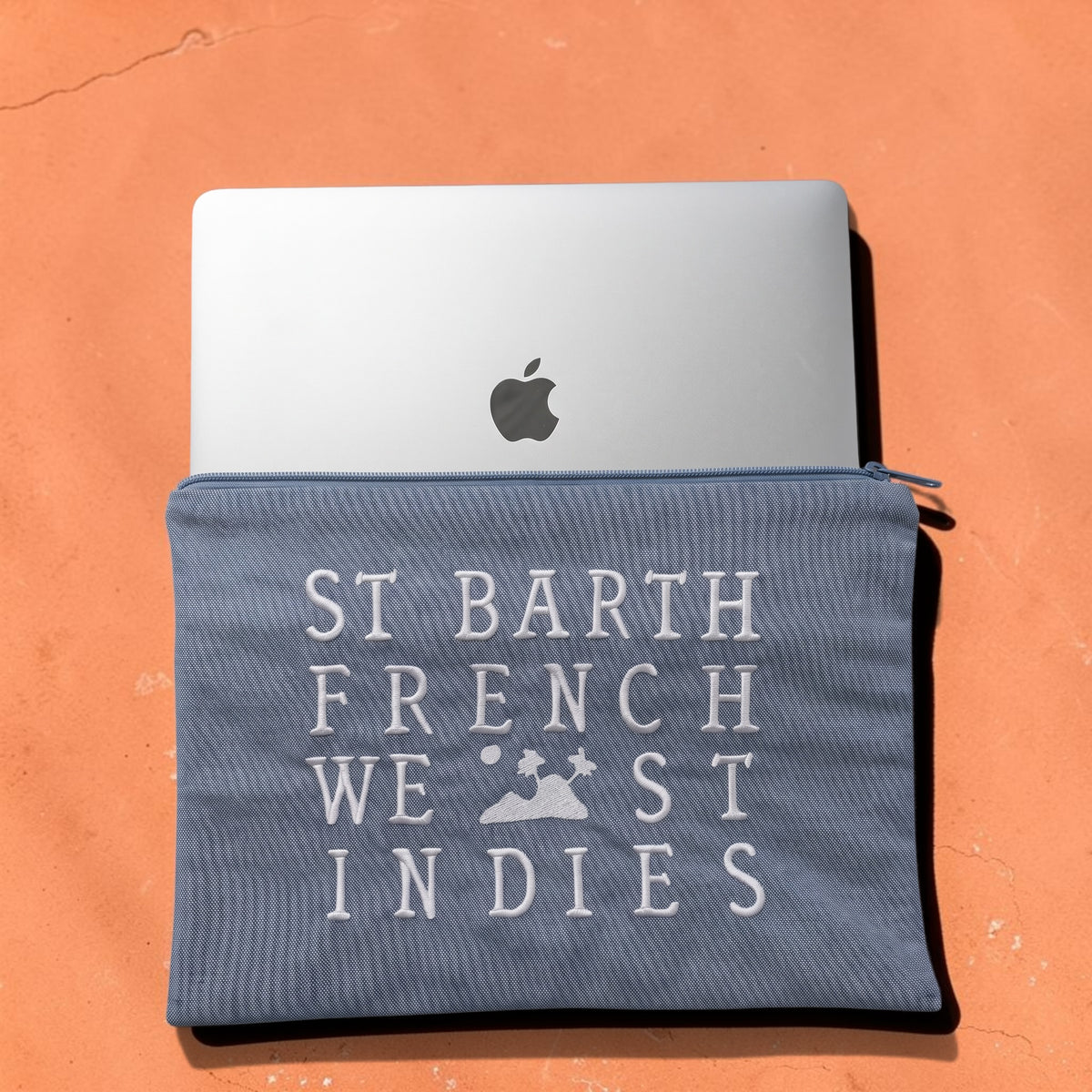 Large Linen Zip Pouch