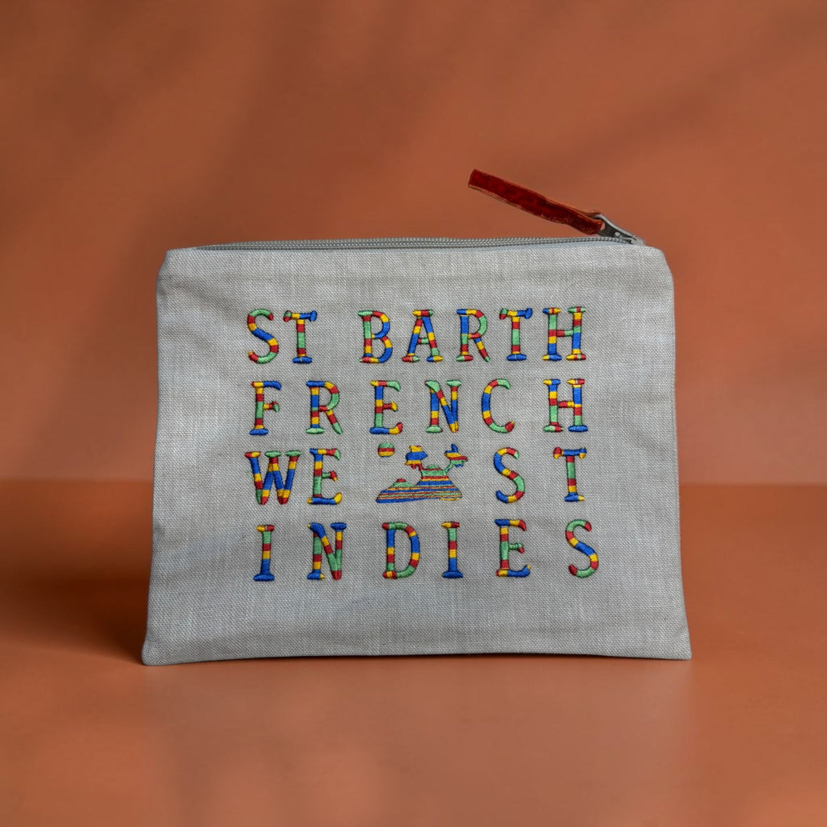 Small Linen Zip Pouch