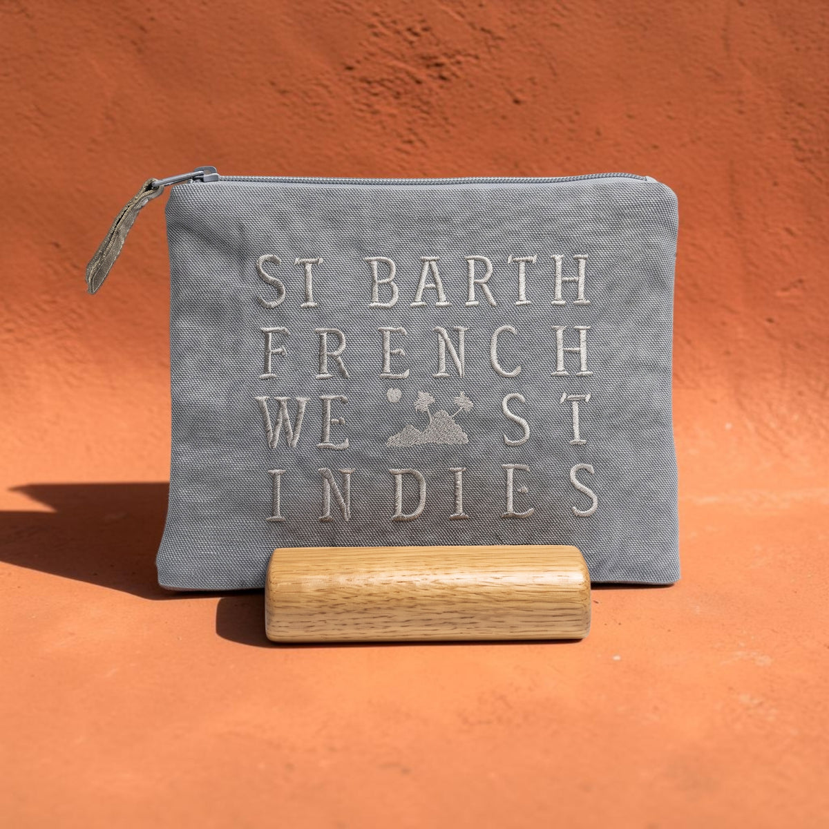 Small Linen Zip Pouch