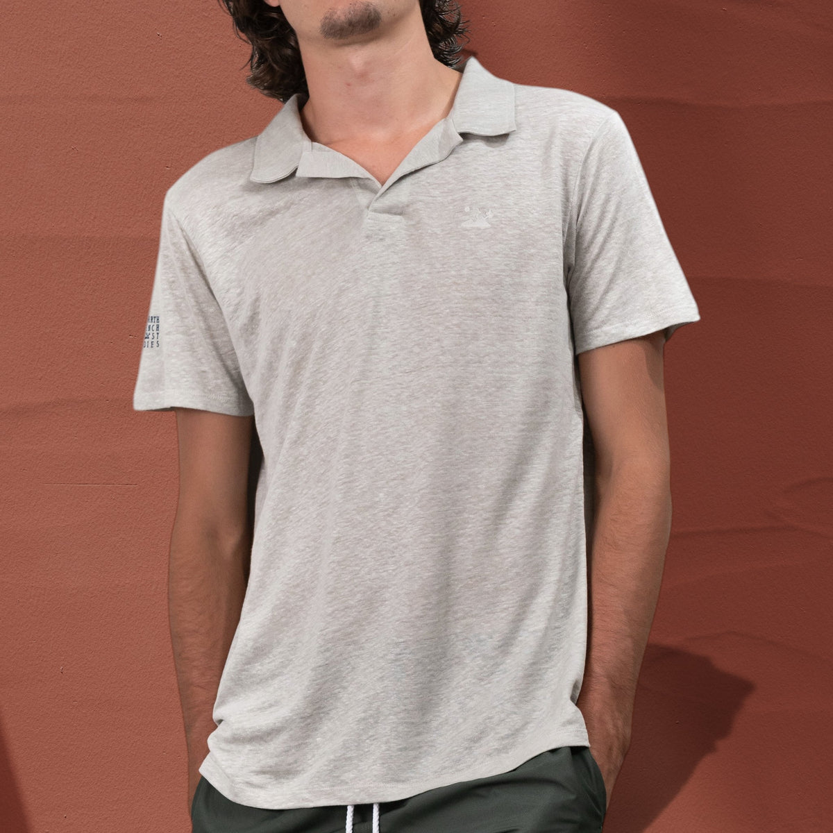 ST BARTH FRENCH WEST INDIES ST BARTHS ST BARTS LUXURY COMFORT LINEN POLO