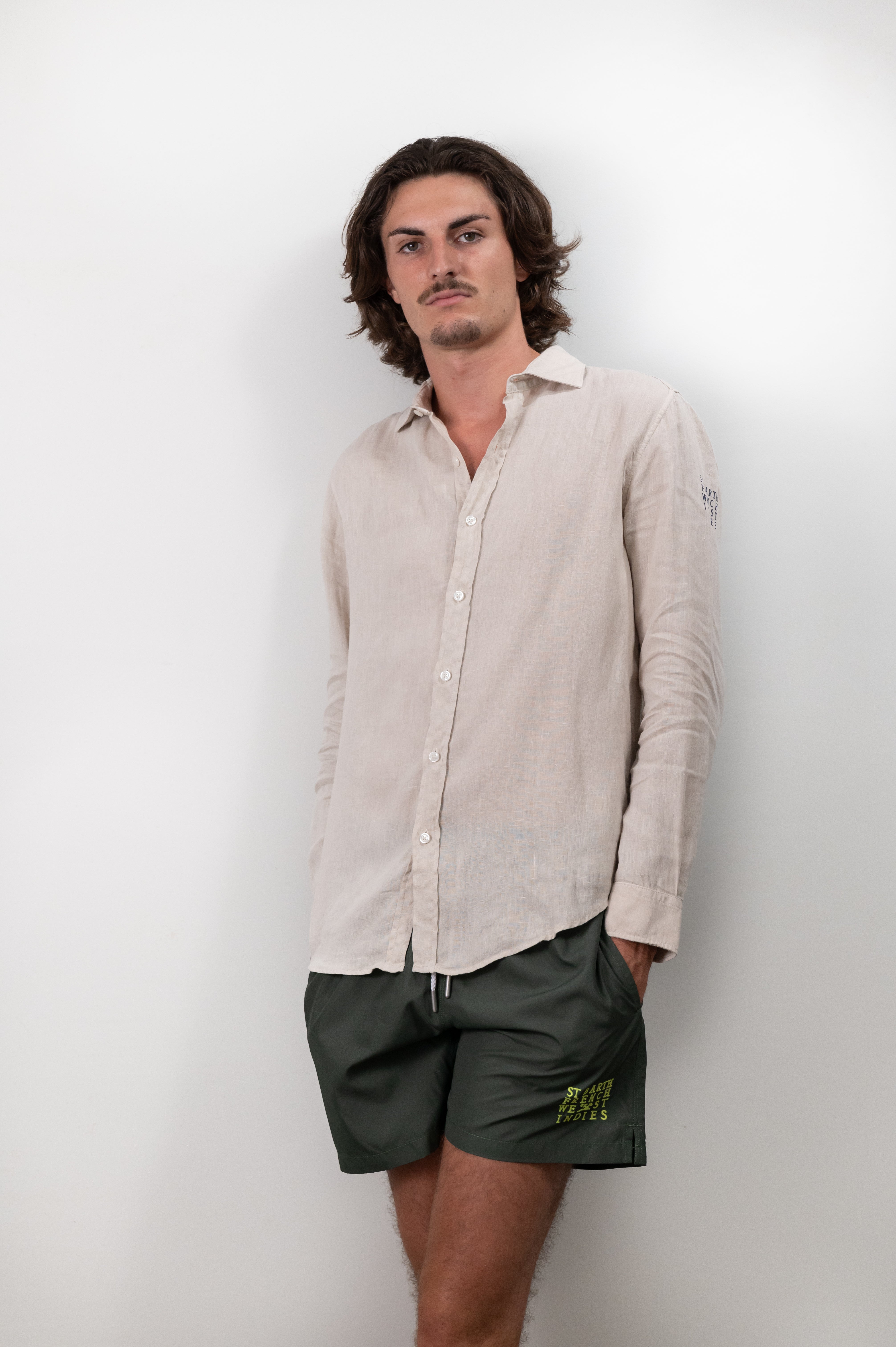 ST BARTH FRENCH WEST INDIES ST BARTHS ST BARTS LUXURY COMFORT LINEN SHIRT