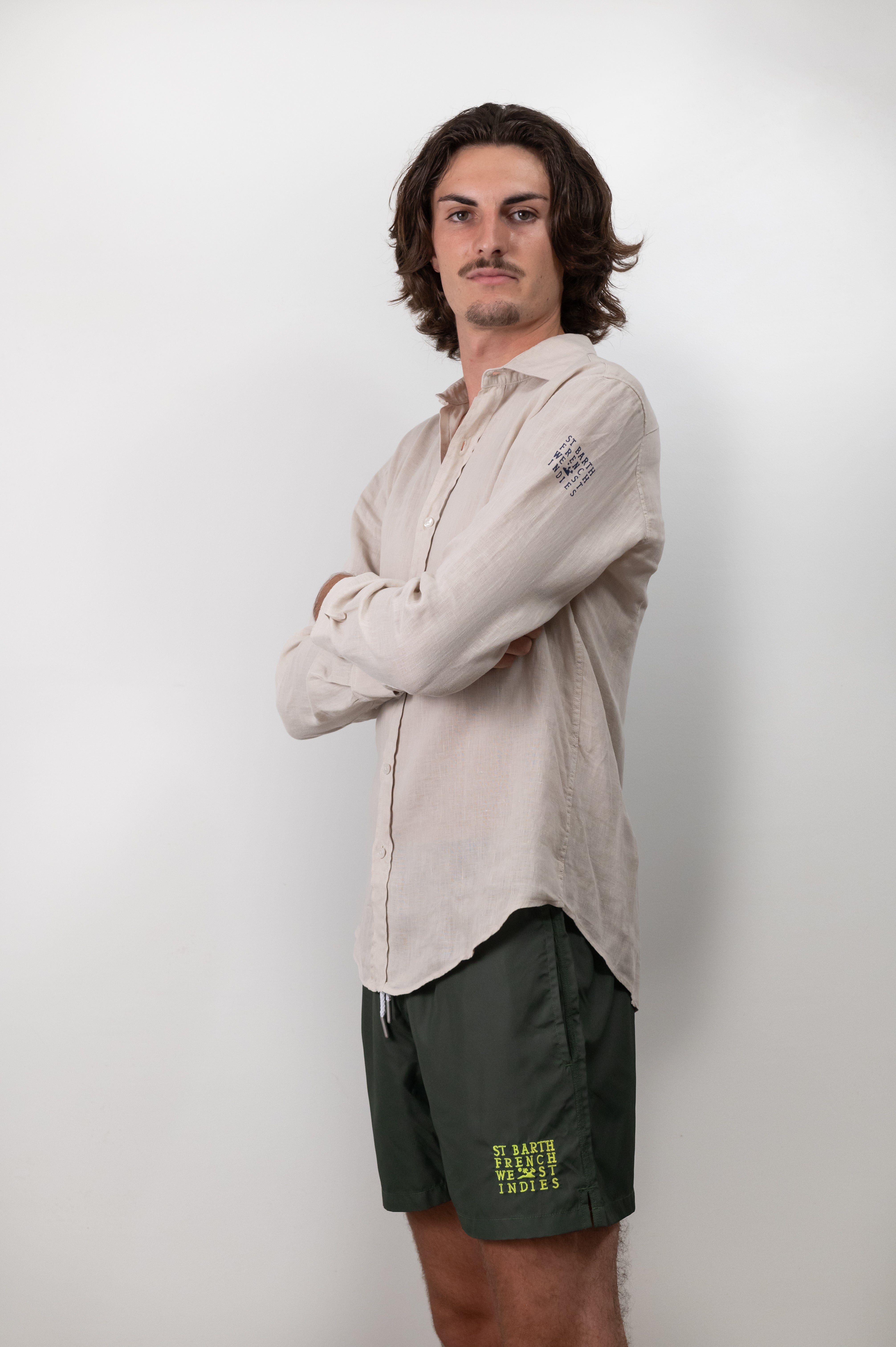 ST BARTH FRENCH WEST INDIES ST BARTHS ST BARTS LUXURY COMFORT LINEN SHIRT