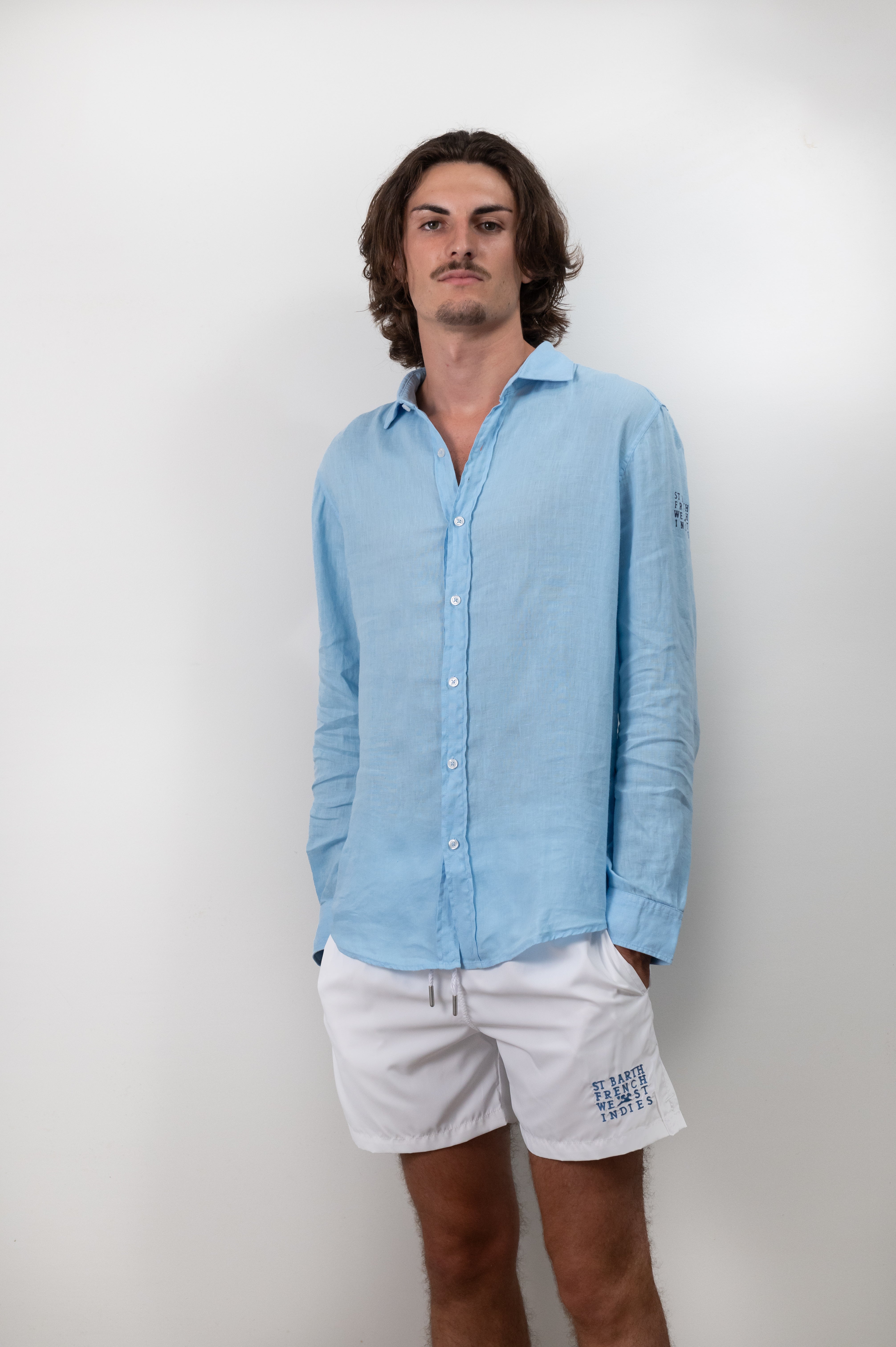 ST BARTH FRENCH WEST INDIES ST BARTHS ST BARTS LUXURY COMFORT LINEN SHIRT