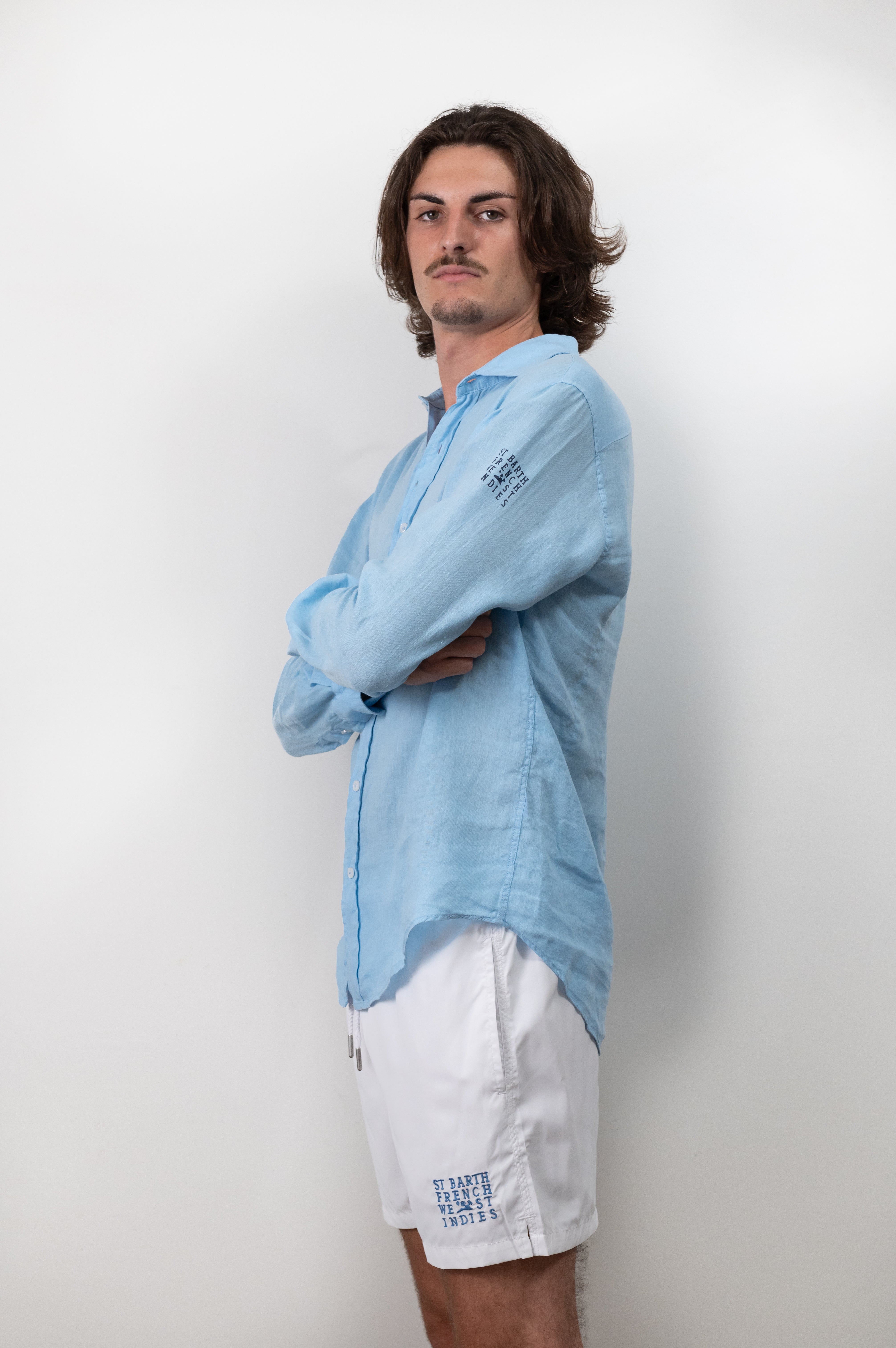 ST BARTH FRENCH WEST INDIES ST BARTHS ST BARTS LUXURY COMFORT LINEN SHIRT